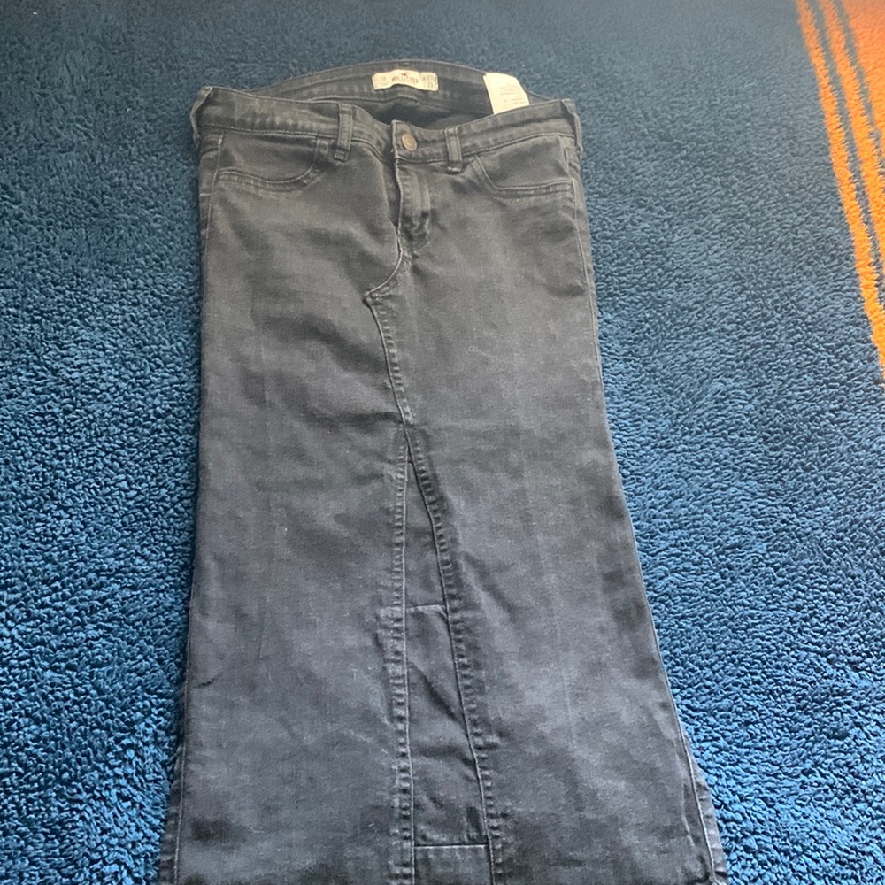 Jean maxi skirt